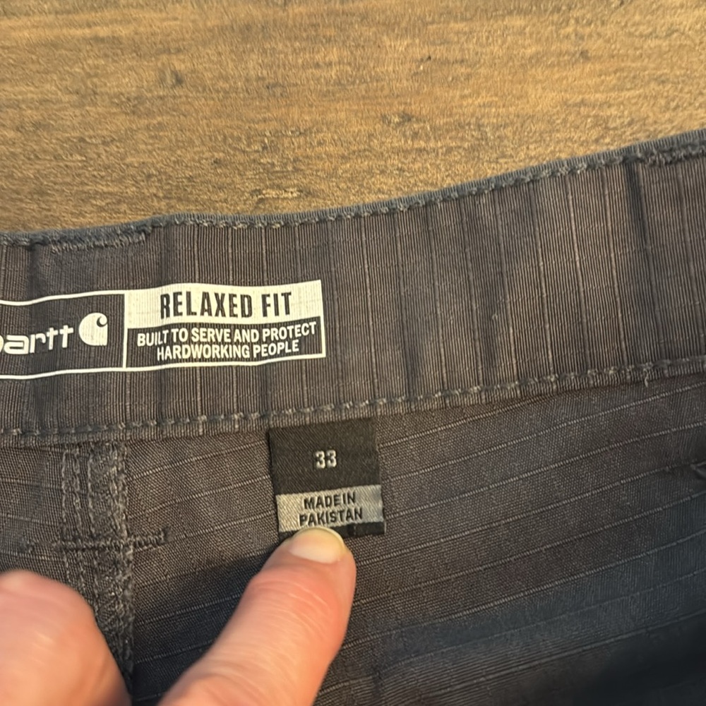Carhartt Force Relaxed Fit Ripstop Shorts Gray 33 - Picture 6 of 8